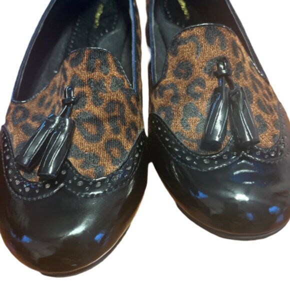 G.H. Bass & Co. Leopard Animal Print Women Loafer Size 11 - Picture 3 of 6